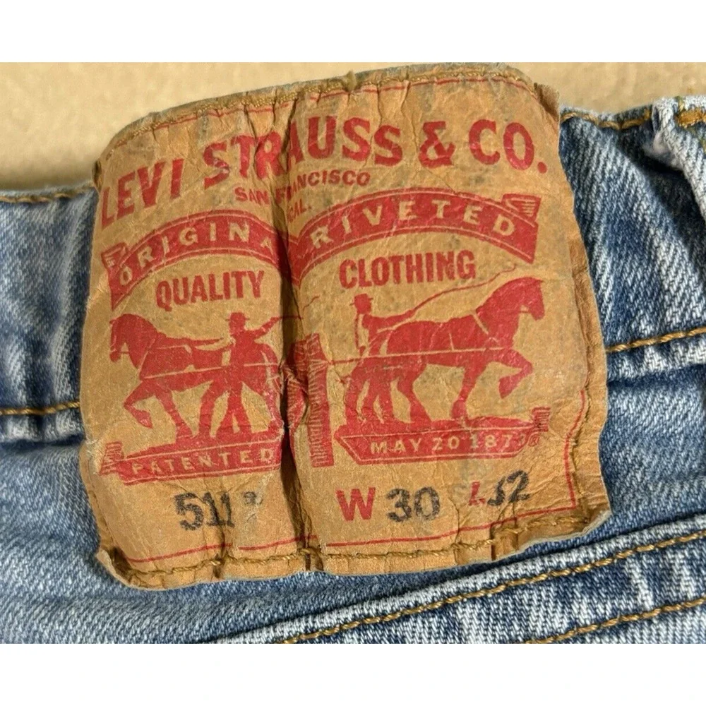 Levi's 511‎ Jeans, Men's size 30X32 (27X29) Blue Denim